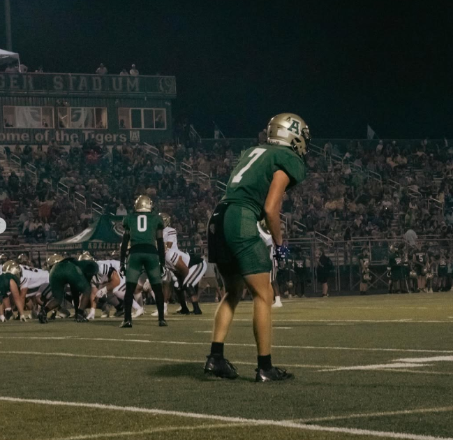 Adairsville Tiger Stadium under the lights