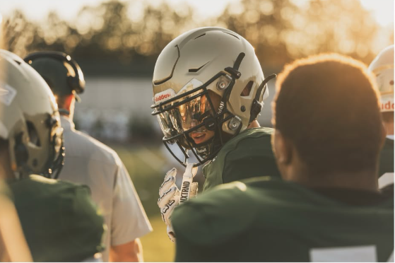 Adairsville Tigers helmet at sunset